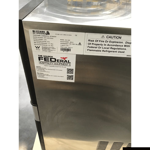 2NDs: Blizzard Under Bench Ice Maker Air Cooled - SN-120P-NSW1999